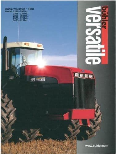 Buhler versatile 2425 2375 2335 2360 2290 tractor operation maintenance service manual 1 download. - Fundamentos de topología manual de solución de empanada.